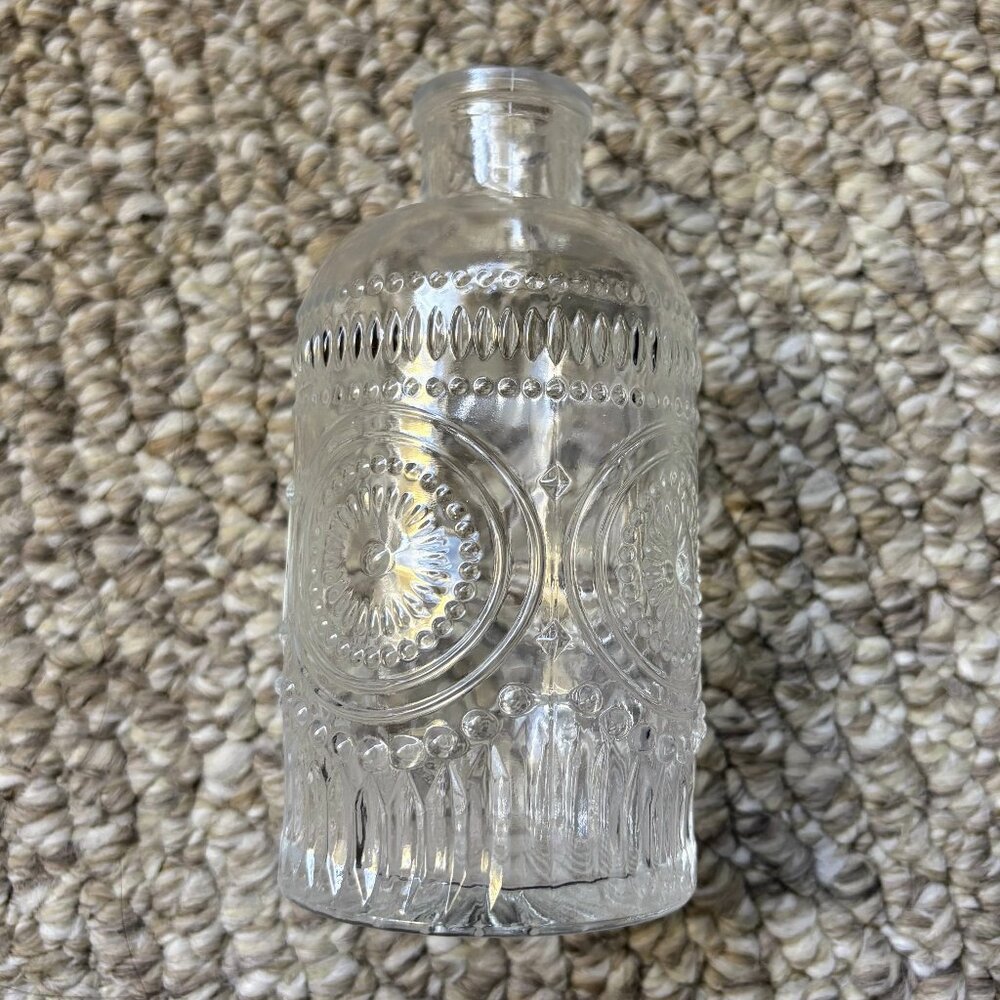 Clear Glass Apothecary  Bud Vase